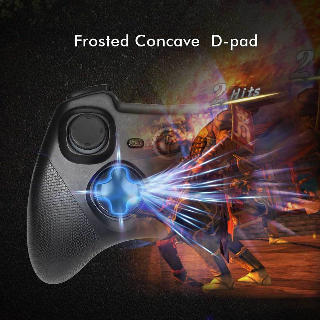 Tay Cầm Không Dây EasySMX 9101 Wireless Game Controller- Black  có thiết kế cum D-pad dạng lõm